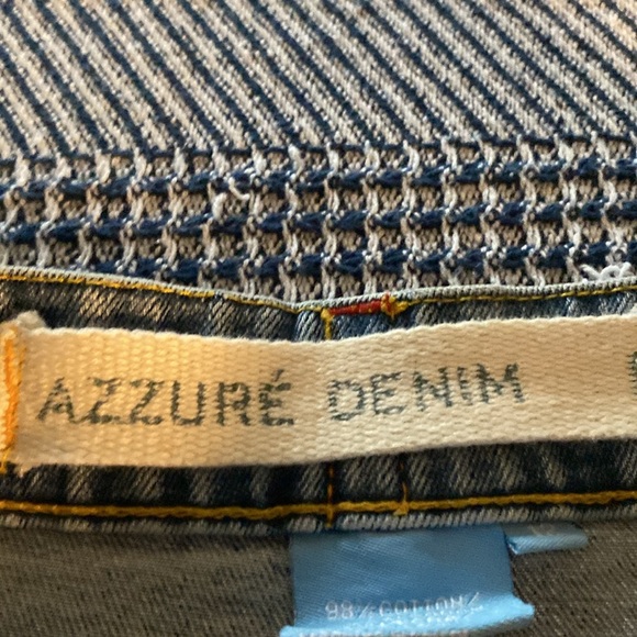 Azzure Denim Blue Jean Skirt, w/stretch size 12 - Picture 4 of 8